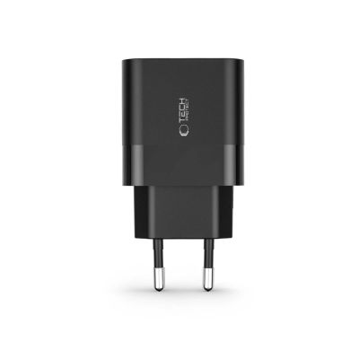 3. Ładowarka Tech-Protect C30W sieciowa USB-C PD 30W / USB-A QC 3.0 - czarna