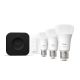 5. Philips Hue White and color ambiance Zestaw startowy: 3 inteligentne żarówki E27 + Dimmer switch + Bridge Pro