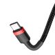 5. Kabel Baseus CATKLF-H91 USB-C - USB-C PD QC 60W 3A 480Mb/s 2m - czarno-czerwony