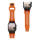 UAG Monarch - pasek FKM do Apple Watch series 4-6 & SE 1-3, 44mm / series 7-9, 45mm / series 10-11, 46mm / Ultra 1-3, 49mm (orange / black titanium)