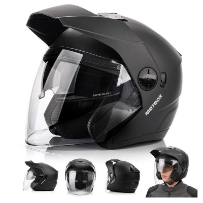 26. Kask motocyklowy Meteor Hekato M 57-58 cm czarny
