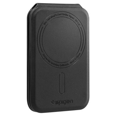 11. Magnetyczny portfel Spigen Slim Fold Tripod Wallet S314-2 MagSafe na telefon - czarny