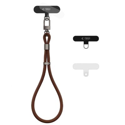 Smycz Tech-Protect C11S Rope Wrist Strap do telefonu - brązowa