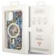 8. Etui Guess Leopard MagSafe na iPhone 14 - niebieskie