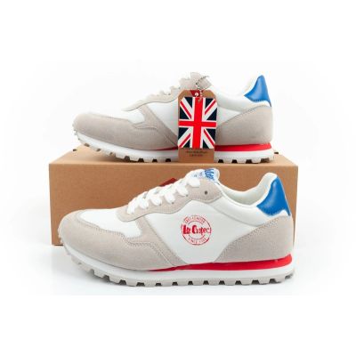 10. Lee Cooper buty sportowe damskie sneakersy lekkie wygodne modne białe