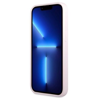 5. Etui Guess Saffiano Stripe na iPhone 13 Pro Max - fioletowe