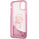 6. Etui Karl Lagerfeld Glitter Karl Head na iPhone 11/XR - różowe
