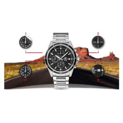 5. Zegarek Męski CASIO EDIFICE EFR-526D-1AVUEF + B0X