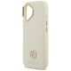 6. Etui Guess Grained Strass Logo MagSafe na iPhone 17 - beżowe
