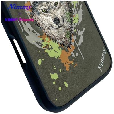 12. Etui Nimmy Wilk MagSafe do iPhone 16 - ciemnoszary
