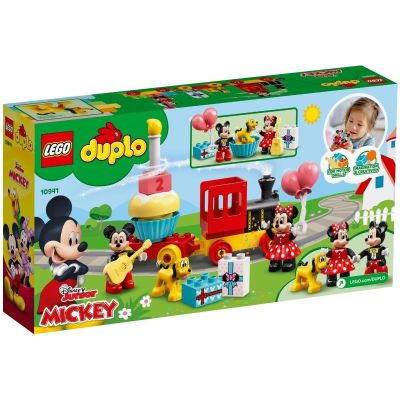 5. LEGO DUPLO 10941 Urodzinowy pociąg myszek Miki i Minnie