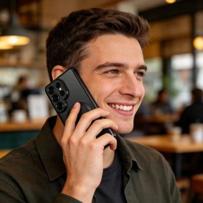 4. Etui Tech-Protect MagFlex na Samsung Galaxy S26 Ultra - przezroczysto-czarne