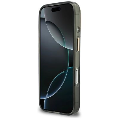 5. Etui Guess IML 4G Script Metal na iPhone 17 Pro / 18 Pro - czarne