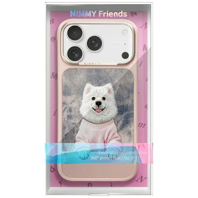 8. Etui Nimmy Gentle Pets Series Dog MagSafe na iPhone 17 Pro Max - różowe
