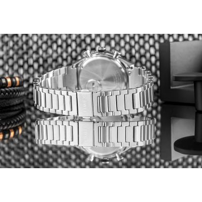 7. Zegarek Męski TIMEX Q Timex 3-Time Zone Chronograph TW2V69800 + BOX