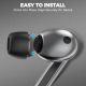 4. Nakładki Tech-Protect Ear Tips do słuchawek Samsung Galaxy Buds 3 Pro w rozmiarach S / M / L - czarne (3 szt.)