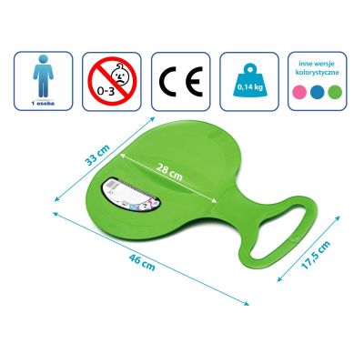 9. ŚLIZG JABŁUSZKO ZJAZDOWE APPLE ZIELONE