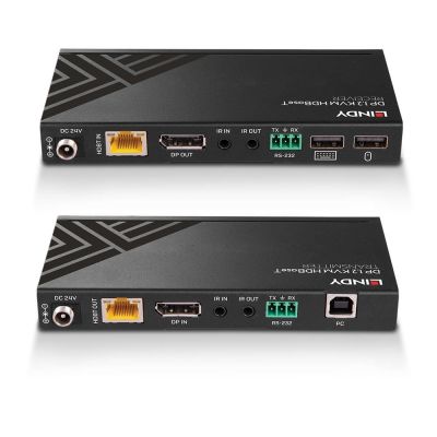 4. Extender LINDY 150m Cat.6 DisplayPort i USB KVM HDBaseT z IR/RS232