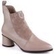 13. Botki na obcasie D&A S.Barski Premium Collection W OLI232B beżowe