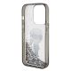 7. Etui Karl Lagerfeld Liquid Glitter Ikonik do iPhone 15 Pro - przezroczyste