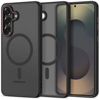 Etui Tech-Protect MagCam MagSafe na Samsung Galaxy S26 - czarno-czerwone