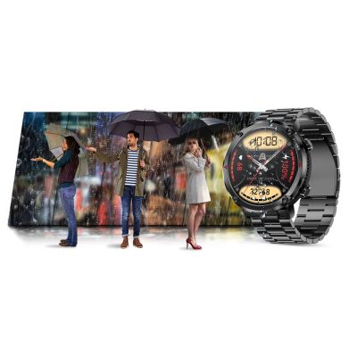 21. Smartwatch Gravity GT21-1+ Czarny Pasek Silikonowy