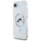 2. Etui Karl Lagerfeld IML Metal Karl & Choupette Heads MagSafe na iPhone 16e - białe