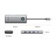 2. Stacja dokująca USB-C Orico PW11 8w1 2x USB-A 3.0 1x USB-A 2.0 1x USB-C 3.0 1x USB-C PD 100 W 1x HDMI 4K 60Hz 1x VGA 1080P 60Hz 1x RJ45 Gigabit Ethernet - szara