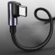 8. Kabel Ugreen US255 50123 USB-C (prosty) / USB-C (kątowy) PD QC 60W 3A 1m - szary