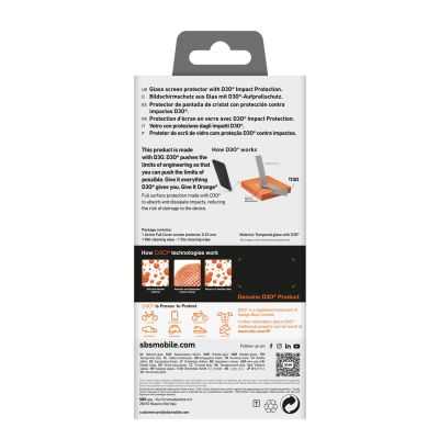 3. Szkło hartowane SBS Tempered Glass D3O z ramką do iPhone 16 Pro