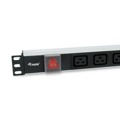 4. Equip 333319 rozdzielacz zasilania PDU 6 x gniazdo sieciowe 1U Czarny