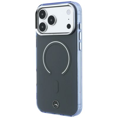 2. Etui Mercedes Double Layer Iconic Logo MagSafe na iPhone 18 Pro Max / 17 Pro Max - ciemnoszare