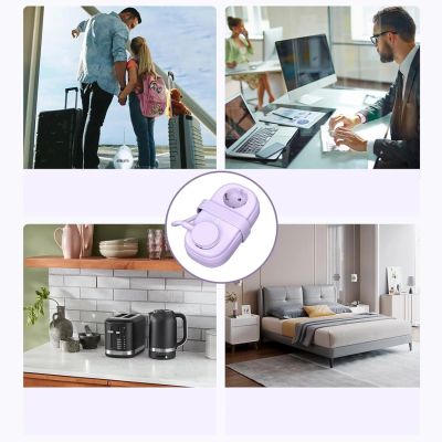5. Listwa zasilająca Orico AP3 20W GaN 5w1 2x AC + 2x USB-A + 1x USB-C - fioletowa