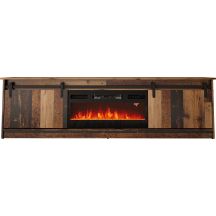Szafka RTV GRANERO+kominek 200x56,7x35 old wood