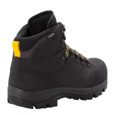 4. Buty trekkingowe męskie Jack Wolfskin REBELLION TEXAPORE MID M phantom / burly yellow XT (4051171_6357)