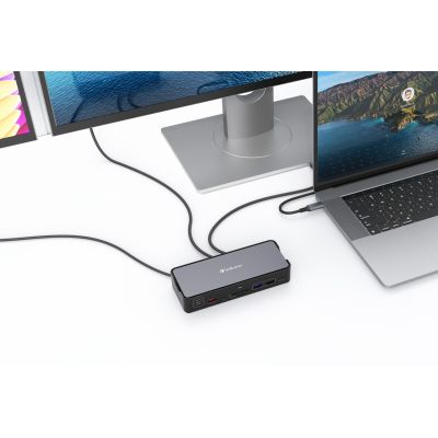 2. Verbatim CDS-15 Przewodowa USB 3.2 Gen 1 (3.1 Gen 1) Type-C Czarny, Szary