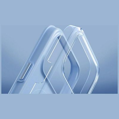 6. Etui UNIQ Clario Magclick Charging na Iphone 18 Pro Max / 17 Pro Max - niebieskie