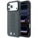 Etui BMW M Blue Perfo Metal Logo MagSafe na iPhone 18 Pro / 17 Pro - szare