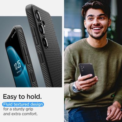 10. Etui Spigen Liquid Air na Samsung Galaxy S24 - czarny mat