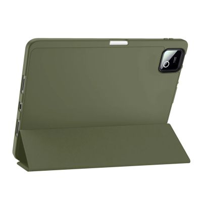 6. Etui Tech-Protect SmartCase Pen na Xiaomi Pad 11.2" - oliwkowe