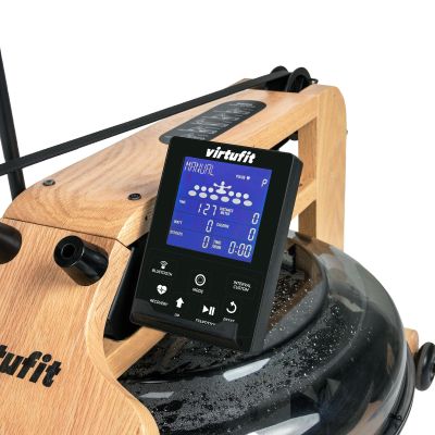 22. VIRTUFIT ELITE DREWNIANY WIOŚLARZ Z OPOREM WODNYM - DREWNO/DĄB