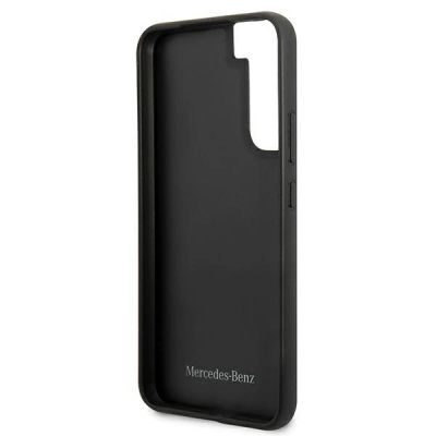 7. Etui Mercedes Leather Stars Pattern na Samsung Galaxy S22+ - czarne