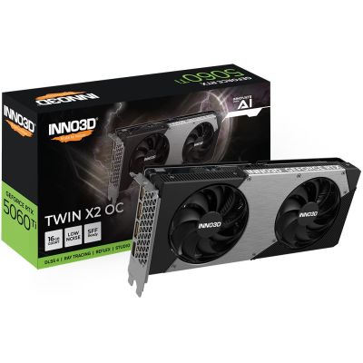 10. INNO3D GeForce RTX 5060 Ti TWIN X2 OC NVIDIA 16 GB GDDR7