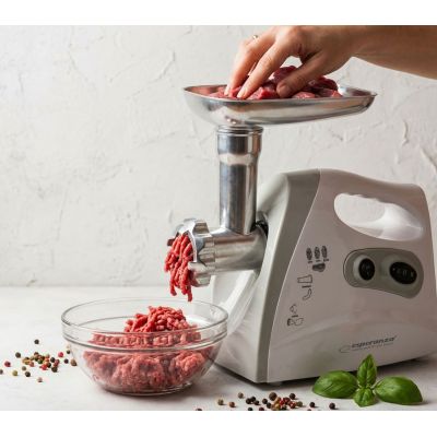 13. Maszynka do mielenia mięsa Esperanza EKM012E (600W; kolor biały)