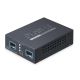 3. PLANET 2-Port 10G/2.5G/1G/100BASE-X konwerter sieciowy Czarny