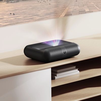 2. Projektor multimedialny Yaber K300s laserowy RGB FullHD 1080p z głośnikami JBL - czarny