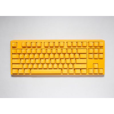 9. Ducky One 3 Yellow TKL klawiatura Gaming USB Niemiecki Żółty