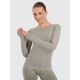 Longsleeve slim do jogi i pilatesu szybkoschnący damski 4F 4FWAW25TFLOF429-41A