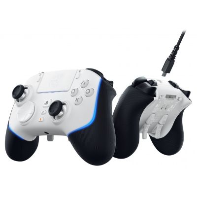10. Razer Wolverine V2 Pro Biały Gamepad Analogowa/Cyfrowa PC, PlayStation 5