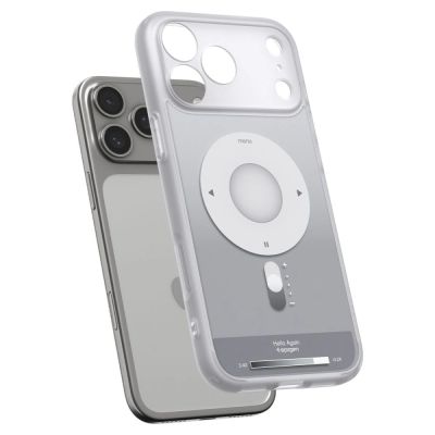 4. Etui Spigen Ultra Hybrid MagSafe na iPhone 18 Pro / 17 Pro - srebrne